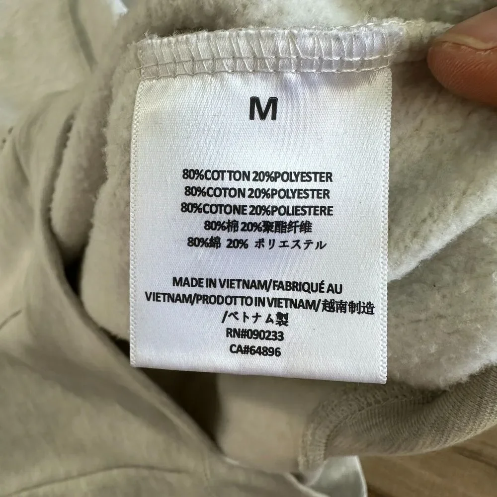 Fear of God Essentials Light Oatmeal Pullover Hoodie Size Medium Preloved